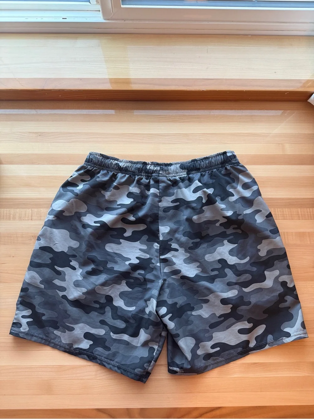 Gymshark Gray & Black Camo Training Shorts